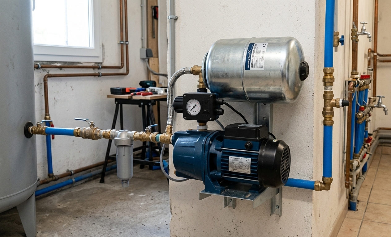 Augmentez la pression de votre installation d’eau, grâce à la pompe surpresseur